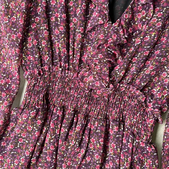 ZARA floral print long sleeve dress - Picture 3 of 6